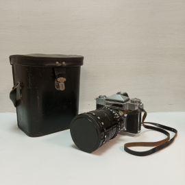 Фотоаппарат Зенит-6 в комплекте с объективом Рубин-1, в кофре с фильтрами, редкий, СССР